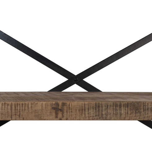 Rustika Rowe -  Sideboard with Shelves Solid Mango Wood 120x35x200 cm